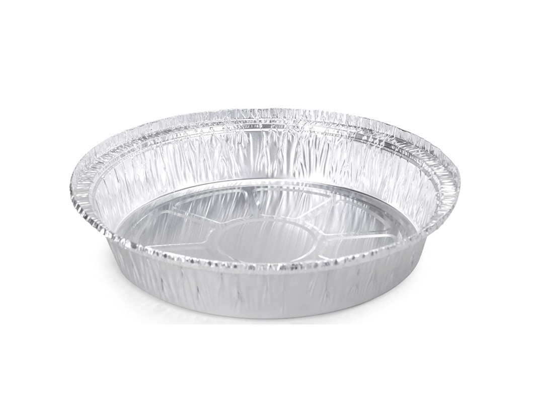 9" Round Aluminum Foil Pans (Pack of 25/50/100) for Roasting, Baking, Cooking, Freezing